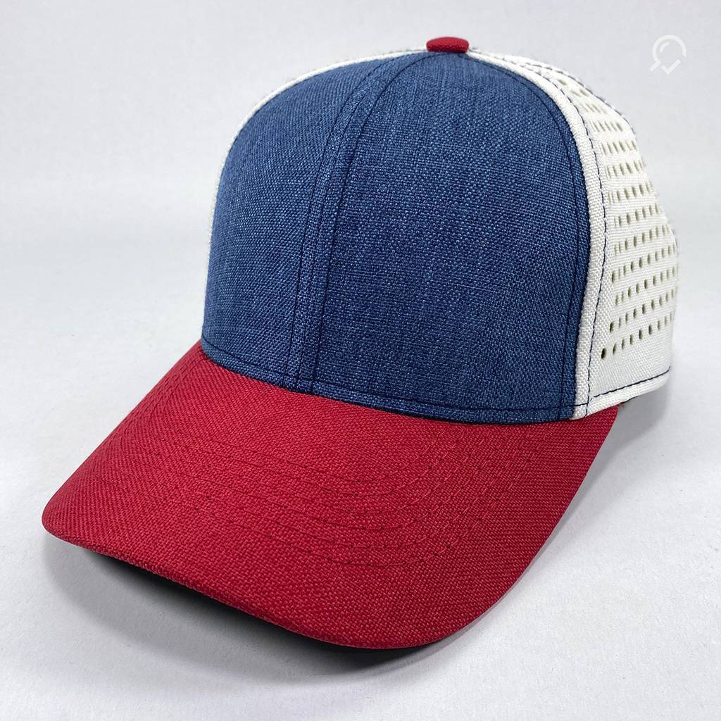 Gorra Calidad Premium, visera curva, malla corte laser LCOGC025